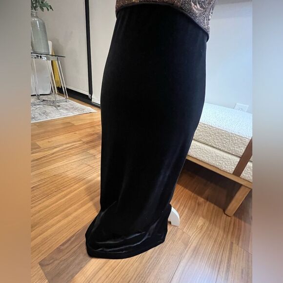 Tootsies boutique Elegant Black and Brown Evening Dress size 2 - Picture 3 of 7